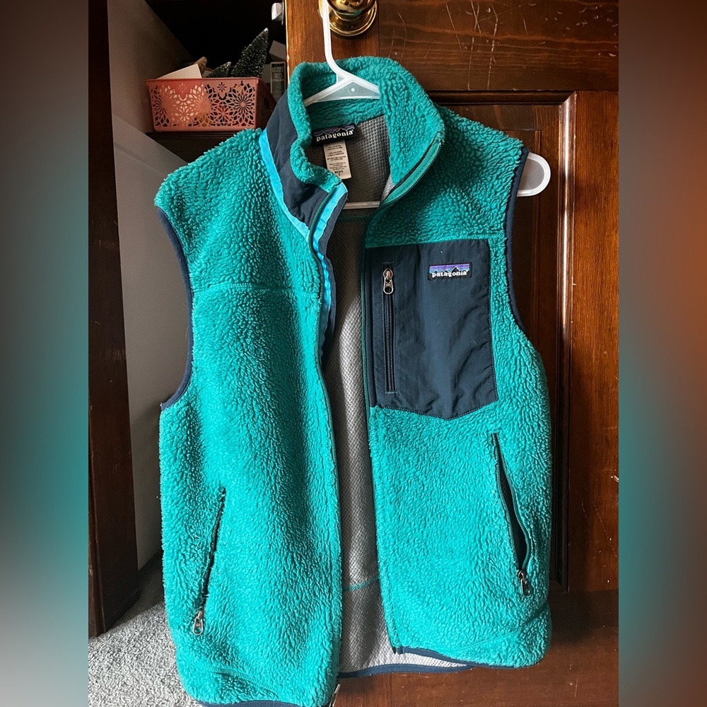 Men’s Patagonia Teal Fleece Vest